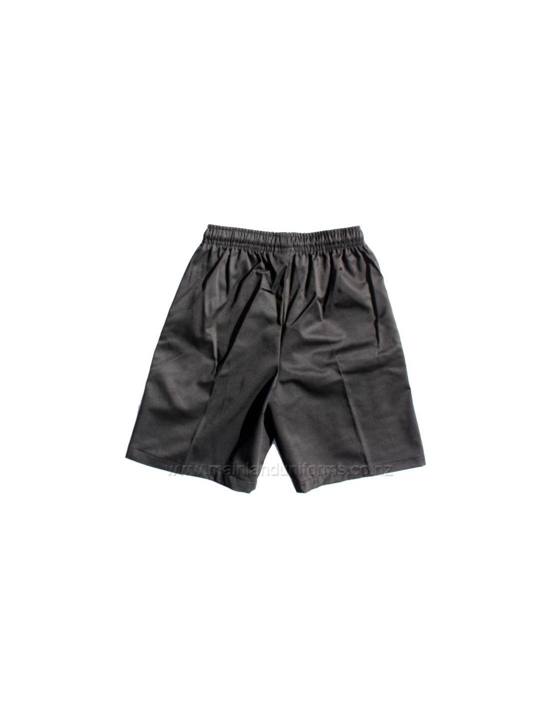 Black Full Elastic Drill Shorts