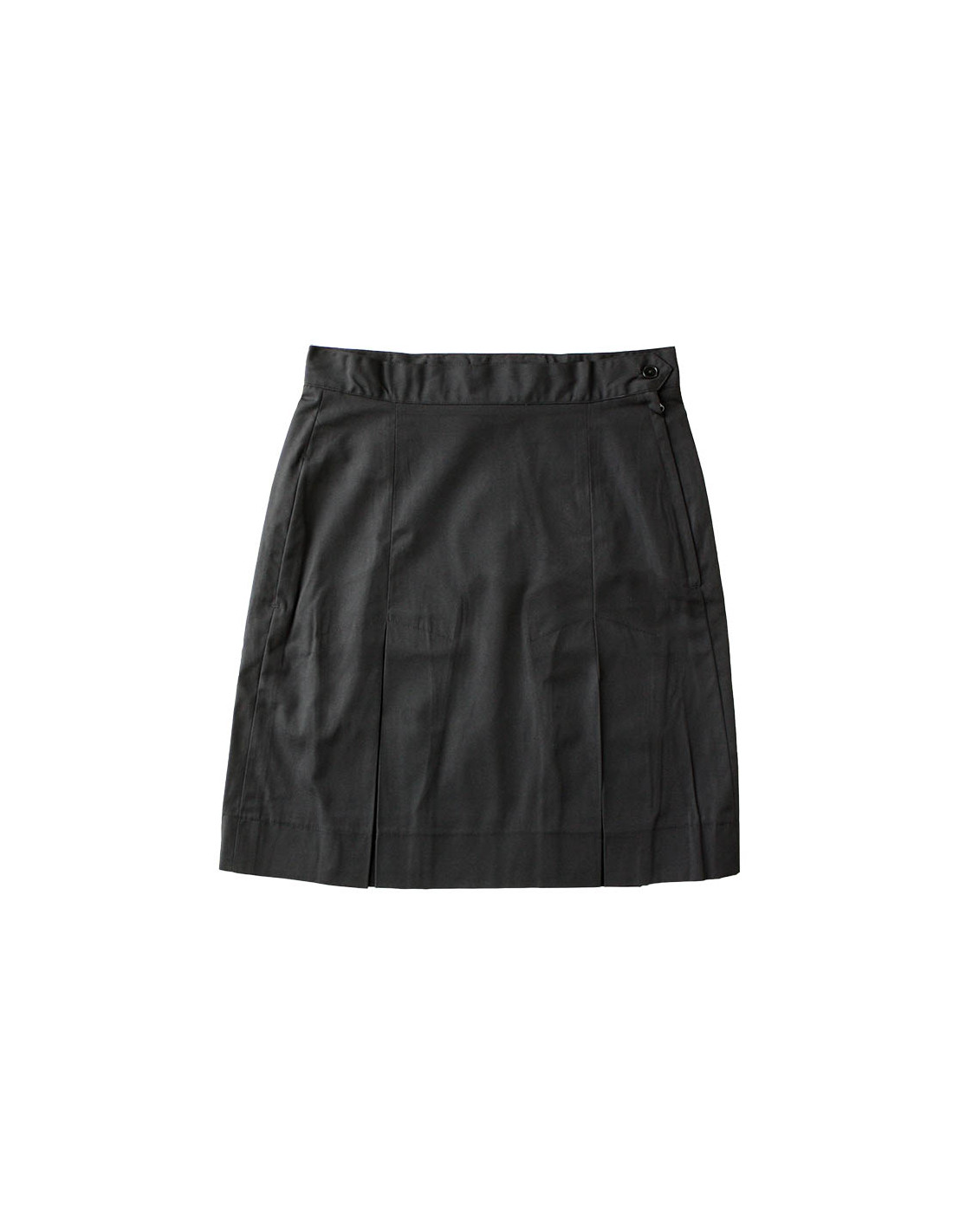 Plain Black Pleat Skirt